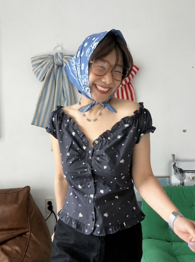 EOMPIT韓國代購女士新品休閑熱賣26春夏推薦人氣襯衫蕾絲衫EOMPIT襯衫/蕾絲衫圖色1