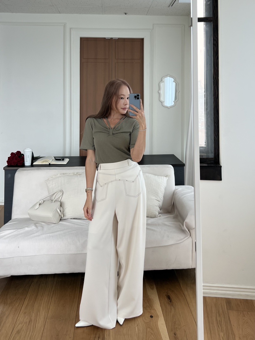 BOLD韓國直郵實拍女裝新款時尚職業休閑人氣推薦26春夏休閑褲BOLD休閑褲