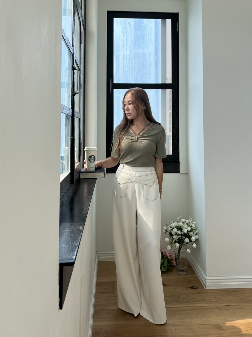 BOLD韓國直郵實拍女裝新款時尚職業休閑人氣推薦26春夏休閑褲BOLD休閑褲