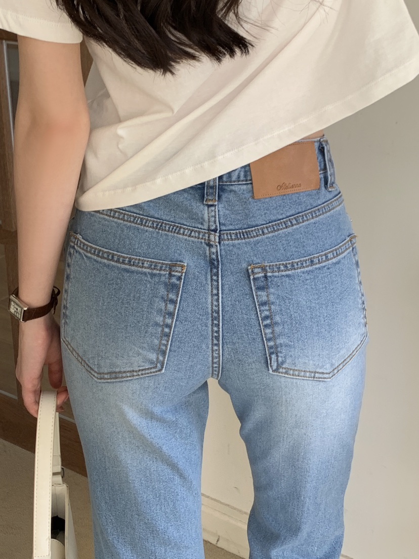 FORMSTUDIO/ATELIENNE韓國代購女士新款休閑牛仔褲喇叭形FORMSTUDIO/ATELIENNE牛仔褲