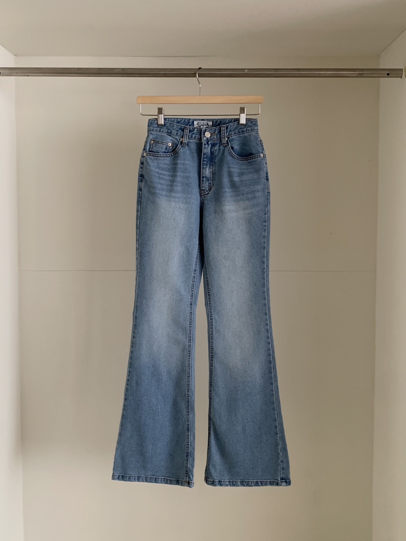 FORMSTUDIO/ATELIENNE韓國代購女士新款休閑牛仔褲喇叭形FORMSTUDIO/ATELIENNE牛仔褲