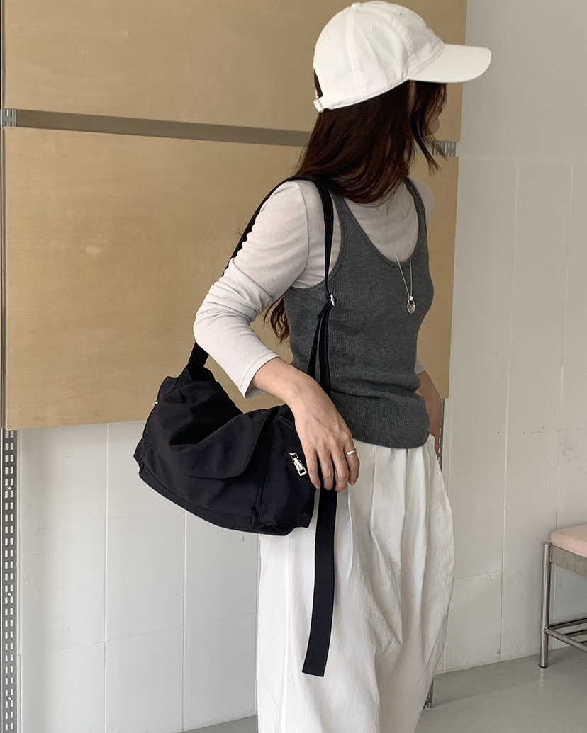 POSH BLUE韓國直郵女士新品職業推薦休閑單肩斜跨包口袋POSH BLUE單肩/斜跨包圖色3