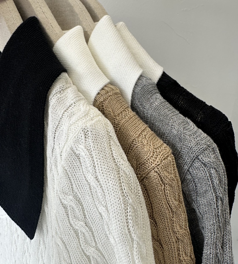 CLASSY-O韓國東大門代購女裝新款人氣針織衫麻花針織撞色CLASSY-O針織衫