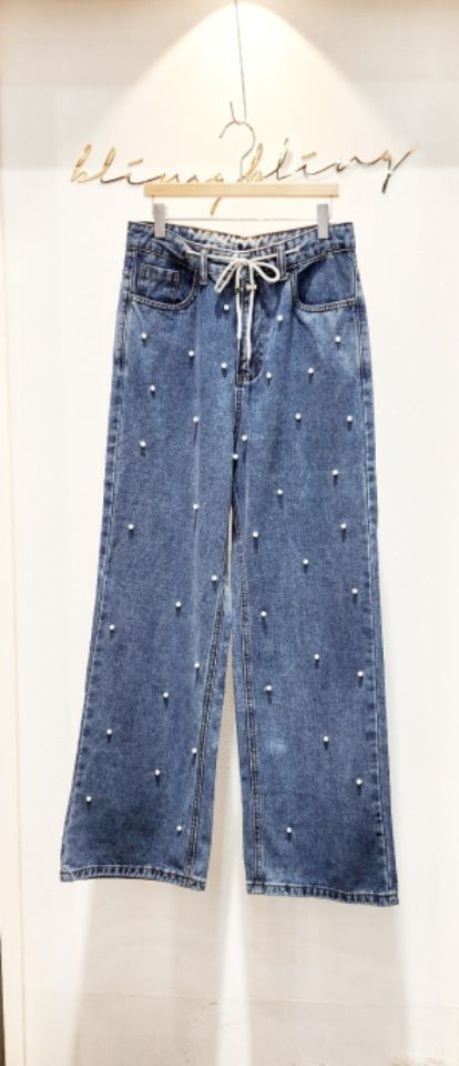 BLING BLING-S/RICO韓國東大門直郵女士新品休閑牛仔褲BLING BLING-S/RICO牛仔褲