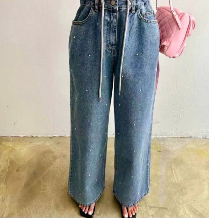 BLING BLING-S/RICO韓國東大門直郵女士新品休閑牛仔褲BLING BLING-S/RICO牛仔褲圖色1