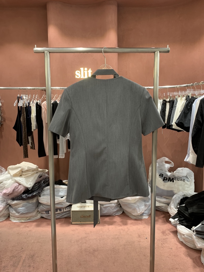 SLIT韓國東大門代購女士新品熱賣職業時尚人氣夾克含脖帶SLIT夾克