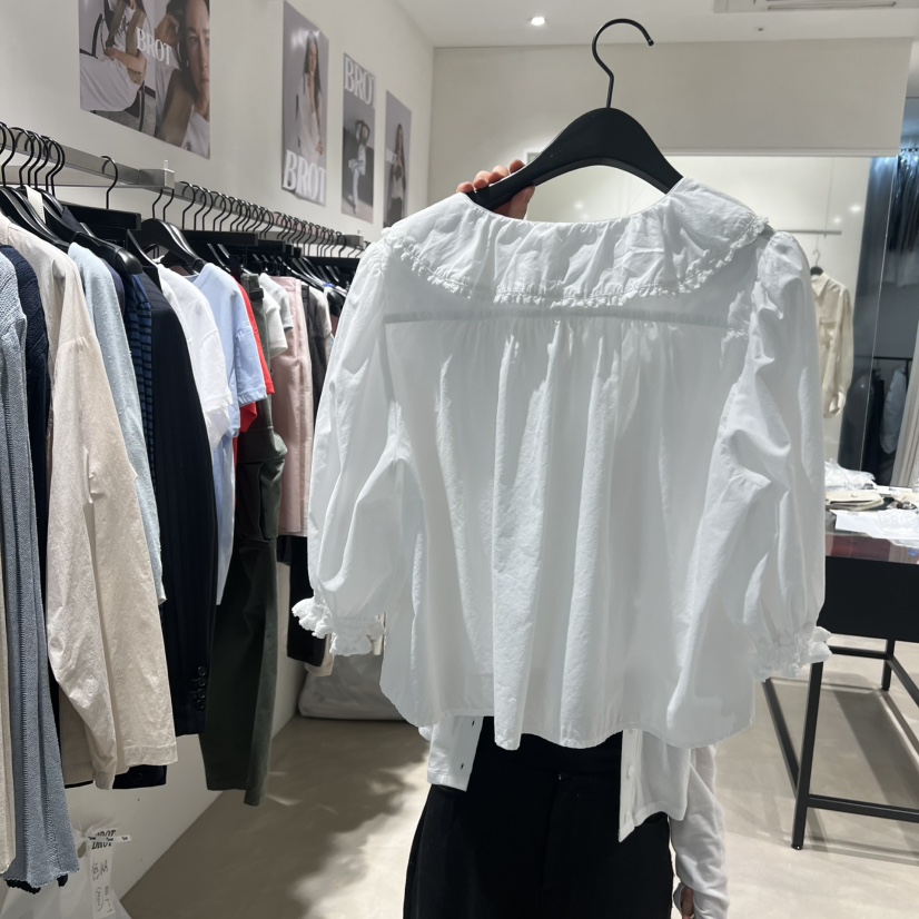 BROT韓國直郵實拍女士新款職業人氣推薦休閑熱賣襯衫蕾絲衫BROT襯衫/蕾絲衫