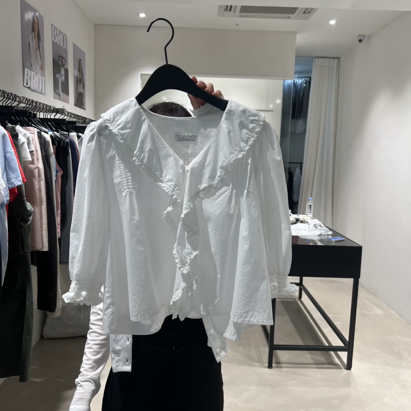 BROT韓國直郵實拍女士新款職業人氣推薦休閑熱賣襯衫蕾絲衫BROT襯衫/蕾絲衫圖色1