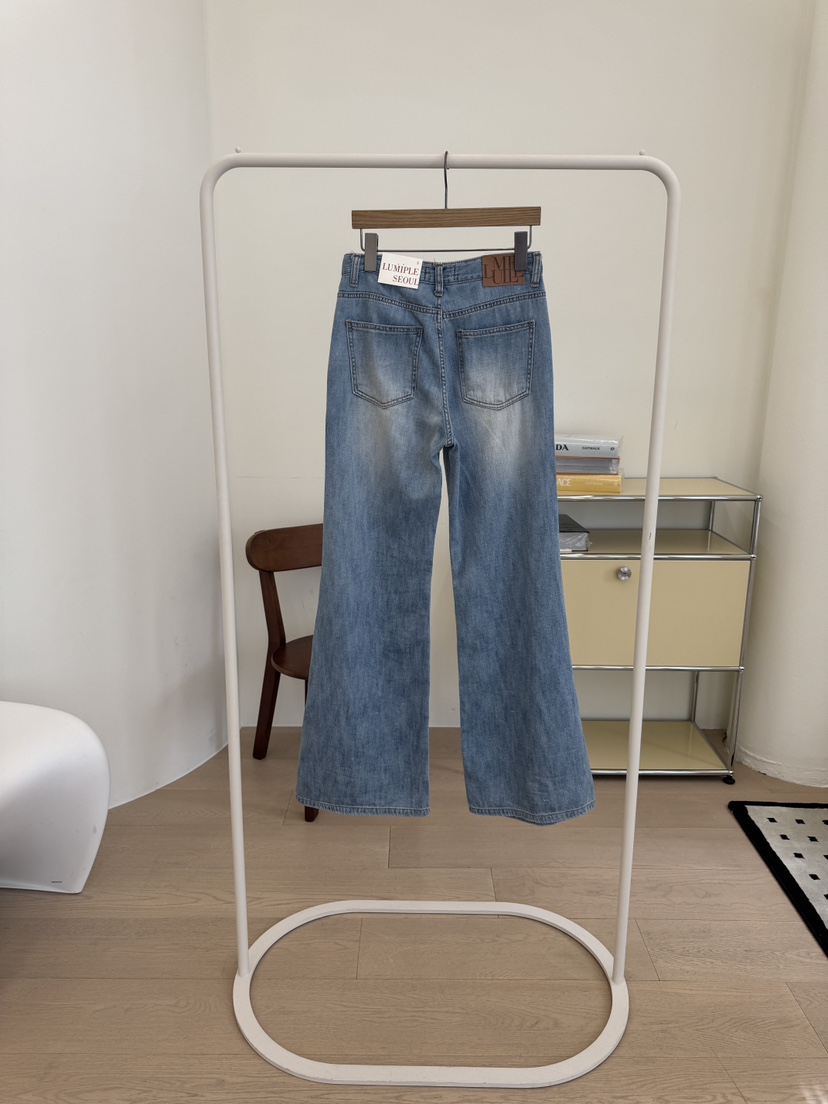 LUMIPLE韓國直郵女裝新品人氣職業時尚熱賣休閑26春夏牛仔褲LUMIPLE牛仔褲