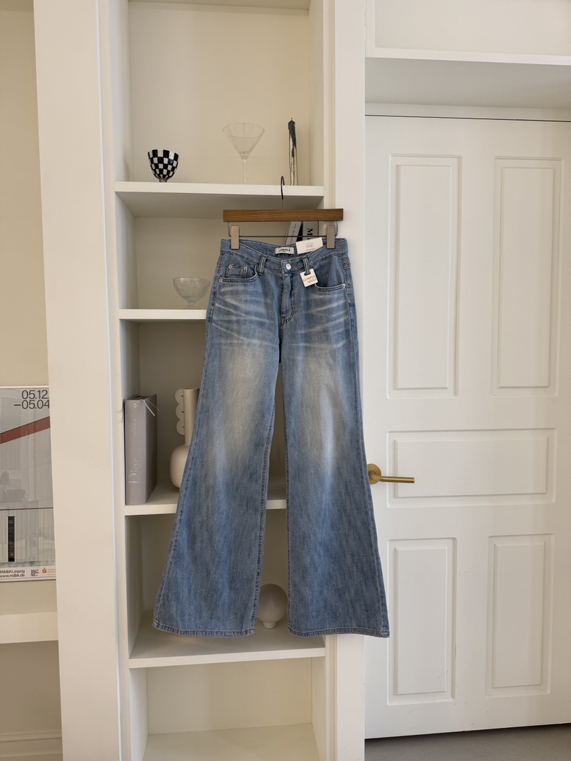 LUMIPLE韓國直郵女裝新品人氣職業時尚熱賣休閑26春夏牛仔褲LUMIPLE牛仔褲圖色1