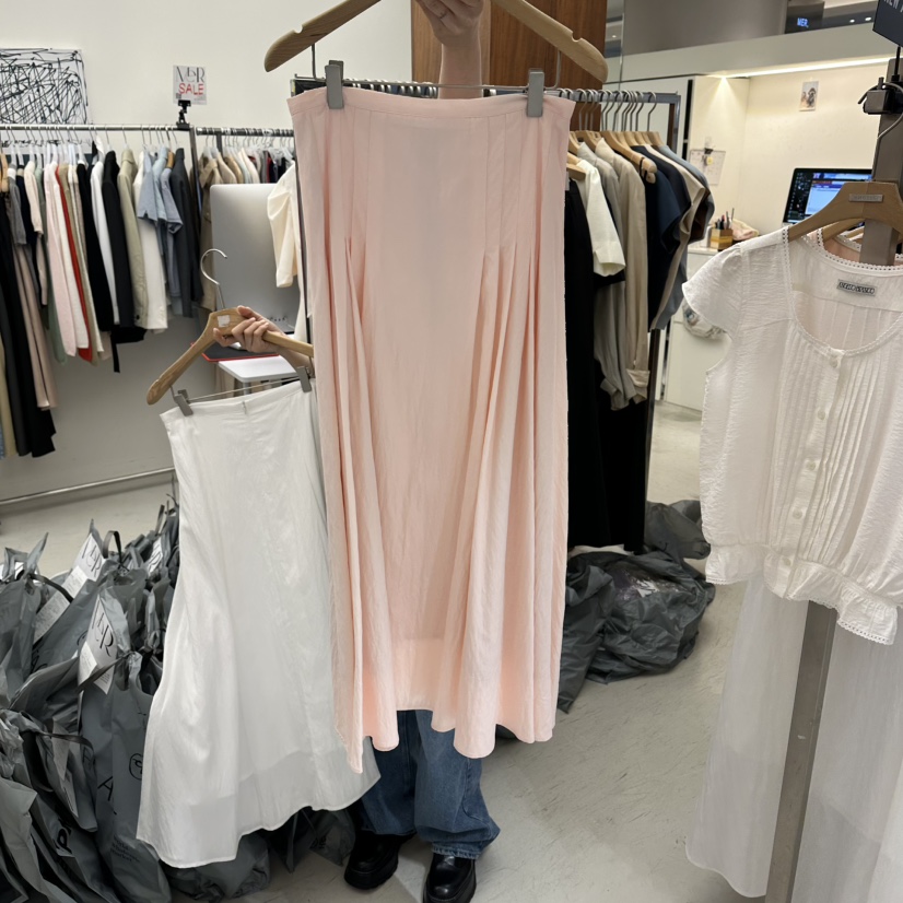 MER韓國直郵實拍女裝新款推薦26春夏人氣熱賣職業時尚長裙MER/ANGELO BIANCO長裙圖色1