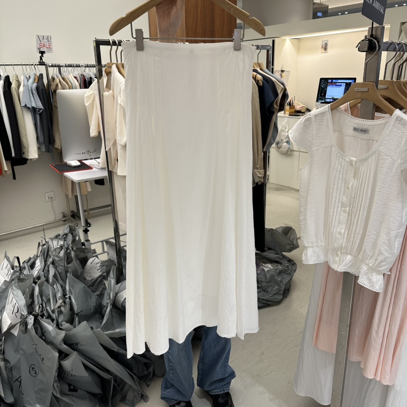 MER韓國直郵實拍女裝新款推薦26春夏人氣熱賣職業時尚長裙MER/ANGELO BIANCO長裙圖色2