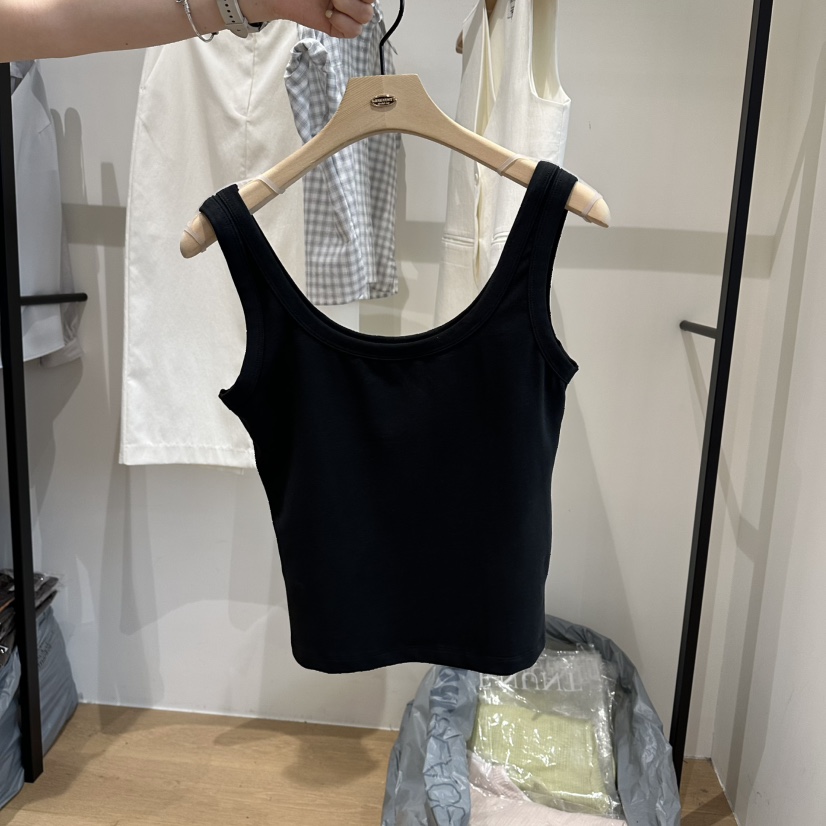 aube nunt韓國東大門代購女士新品職業26春夏時尚吊帶背心aube nunt吊帶/背心圖色2黑色