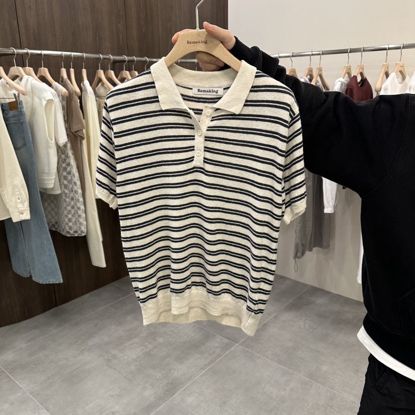 URBANSTORY/REMAKING韓國東大門代購女士新款熱賣針織衫短袖針織衫Remaking/URBANSTORY針織衫圖色3