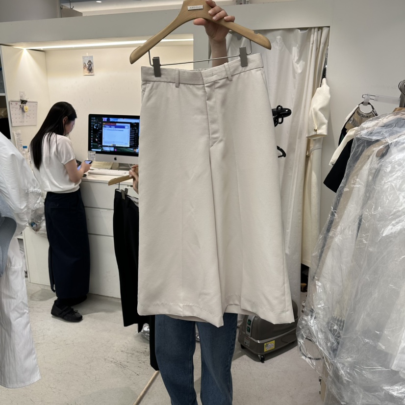 MER韓國東大門直郵女裝新品熱賣26春夏職業人氣推薦休閑褲MER/ANGELO BIANCO休閑褲圖色1