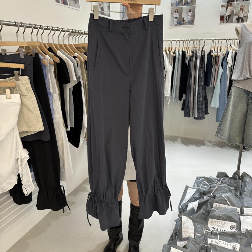 BAGUETTE-P韓國東大門直郵女士新品26春夏人氣職業休閑褲BAGUETTE-P休閑褲圖色2墨色