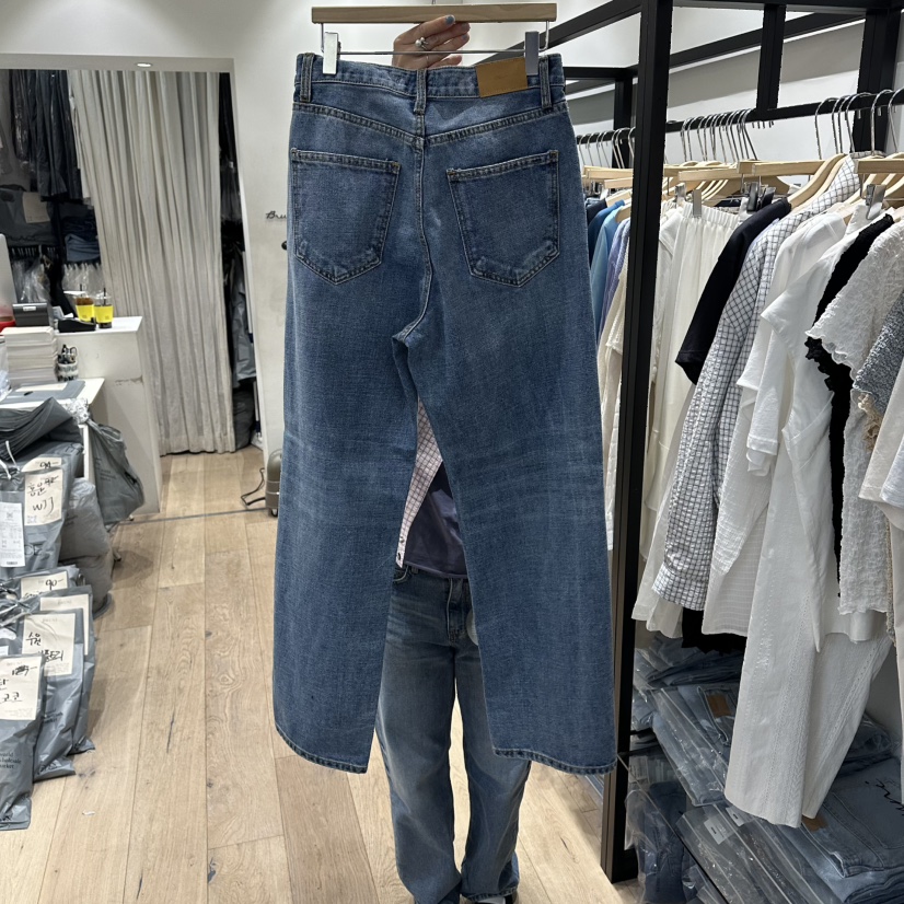 BRUNI/RICOTTA韓國東大門代購女士新款時尚人氣休閑牛仔褲BRUNI/RICOTTA牛仔褲