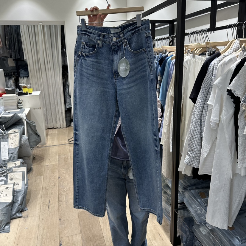 BRUNI/RICOTTA韓國東大門代購女士新款時尚人氣休閑牛仔褲BRUNI/RICOTTA牛仔褲圖色1