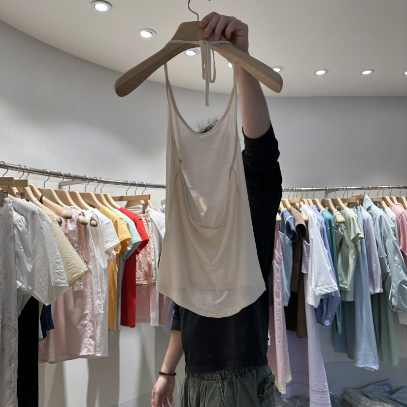 ROOM K-P韓國東大門代購女裝新款熱賣26春夏吊帶背心透明roomk吊帶/背心