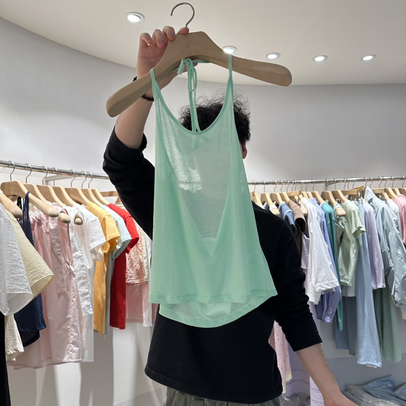 ROOM K-P韓國東大門代購女裝新款熱賣26春夏吊帶背心透明roomk吊帶/背心圖色3