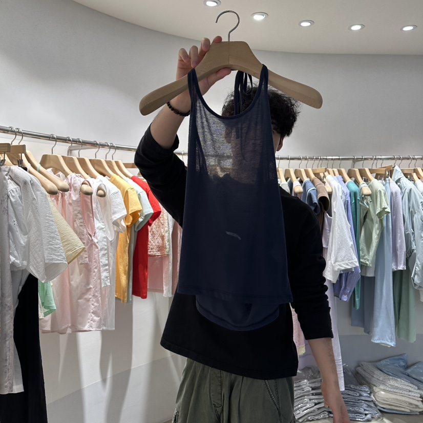 ROOM K-P韓國東大門代購女裝新款熱賣26春夏吊帶背心透明roomk吊帶/背心圖色5