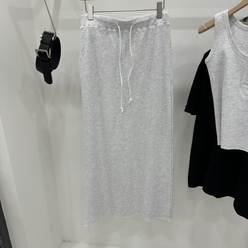 THE VALUE韓國直郵女士新品人氣休閑熱賣26春夏長裙華夫格THE VALUE長裙圖色1