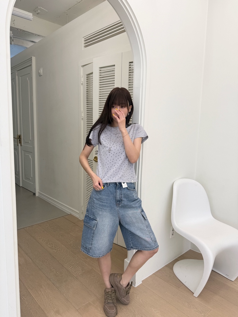 LUMIPLE韓國代購女士新款職業推薦人氣時尚休閑熱賣26春夏短褲LUMIPLE短褲圖色2