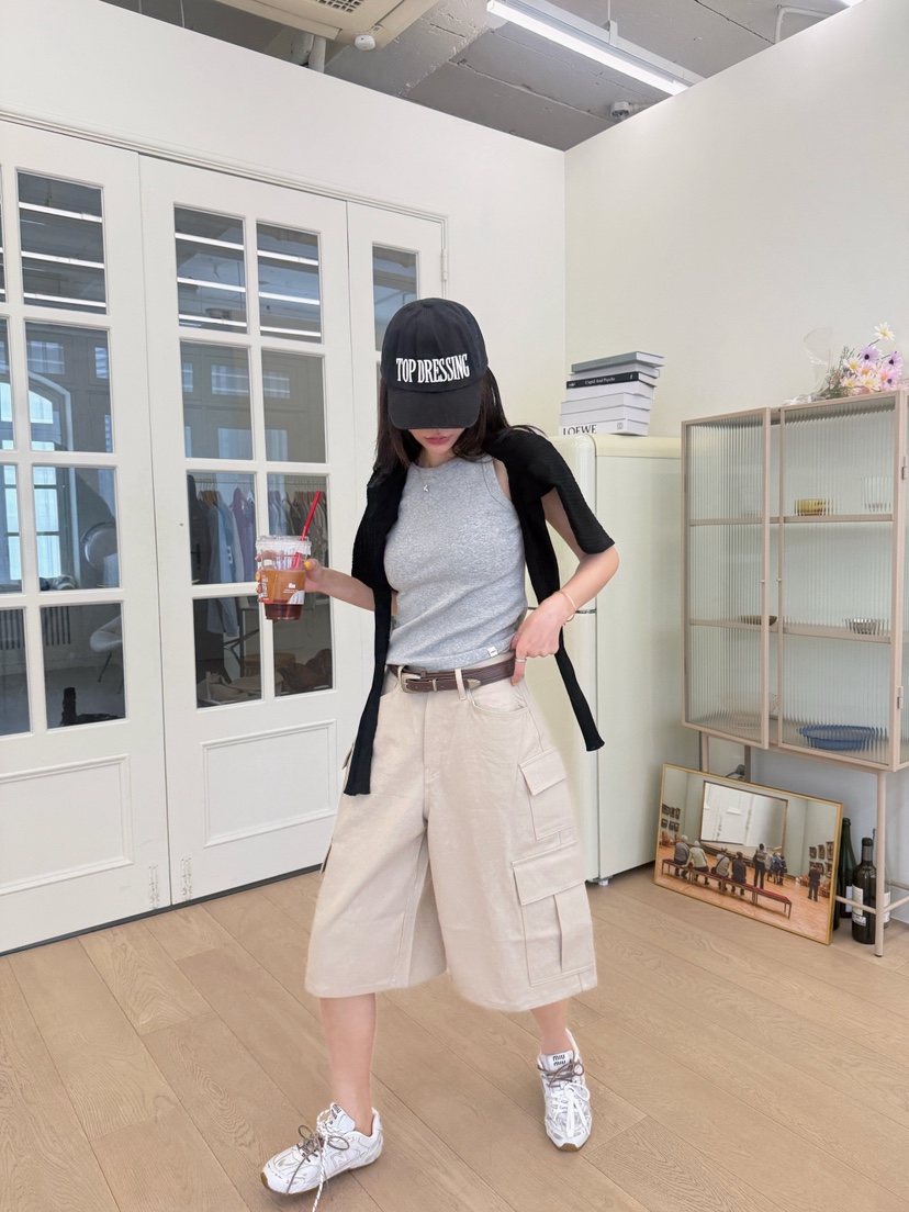 LUMIPLE韓國直郵實拍女裝新品26春夏推薦職業短褲不含腰帶LUMIPLE短褲