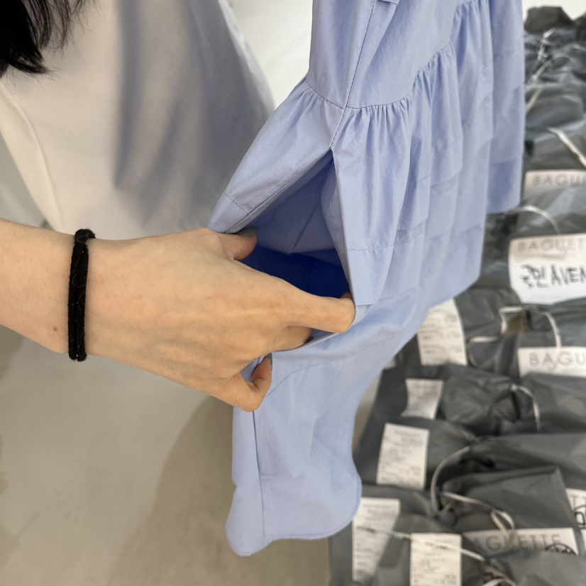 BAGUETTE-P韓國東大門代購女士新款職業連衣裙美利奴羊毛BAGUETTE-P連衣裙