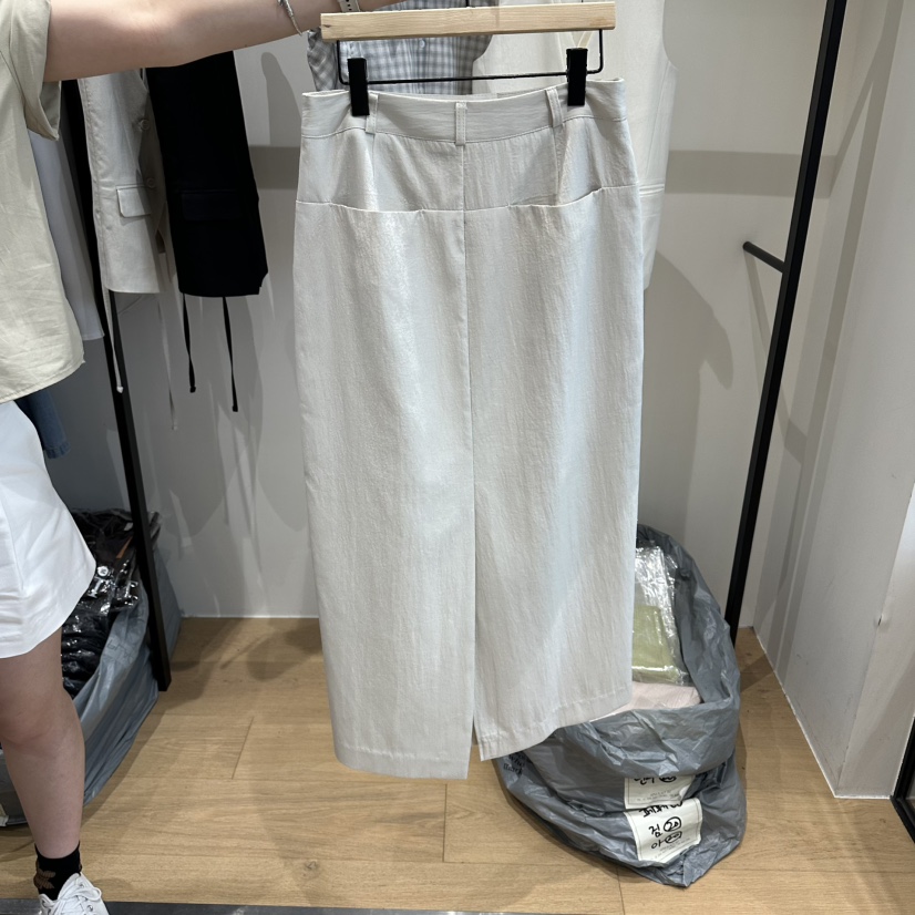 aube nunt韓國代購女裝新款時尚人氣職業26春夏熱賣長裙aube nunt長裙