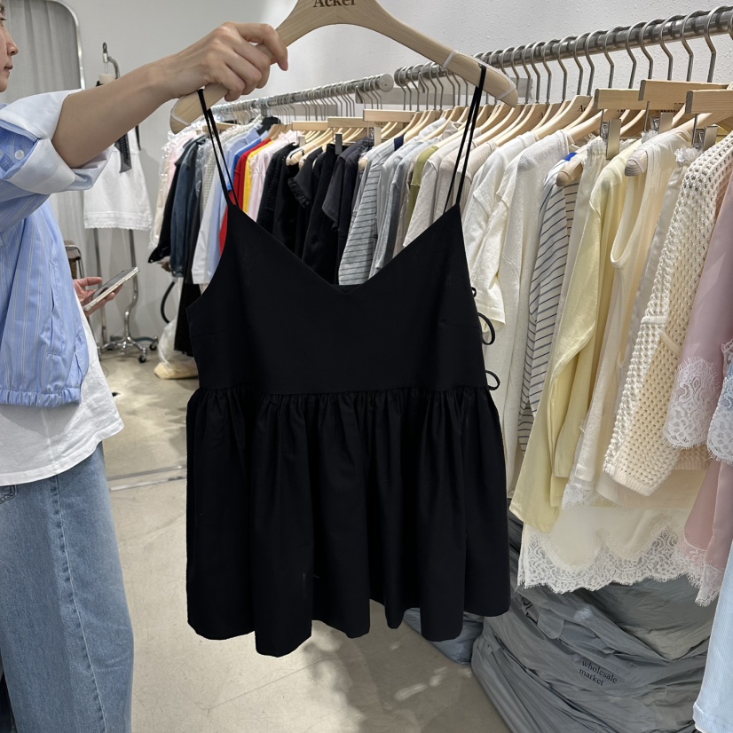 ACKER韓國直郵實拍女士新款26春夏休閑人氣職業吊帶背心絲帶ACKER吊帶/背心圖色3