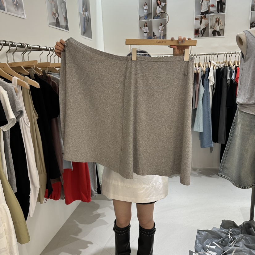 BAGUETTE-P韓國東大門代購女士新品26春夏時尚人氣長裙紐扣BAGUETTE-P長裙