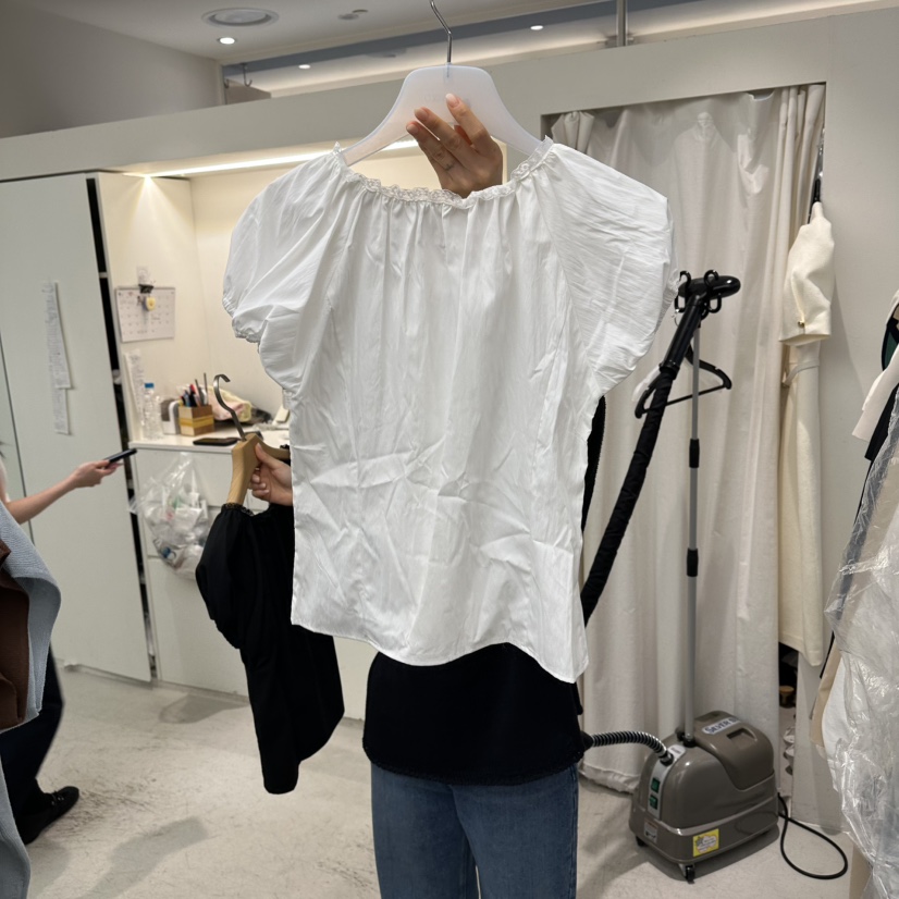 MER韓國直郵女士新款26春夏休閑時尚人氣推薦熱賣襯衫蕾絲衫MER/ANGELO BIANCO襯衫/蕾絲衫