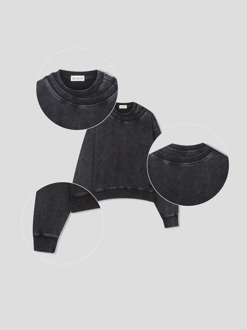 TAP TAP TAP韓國直郵實拍女士新款26春夏熱賣人氣職業衛衣MONE衛衣