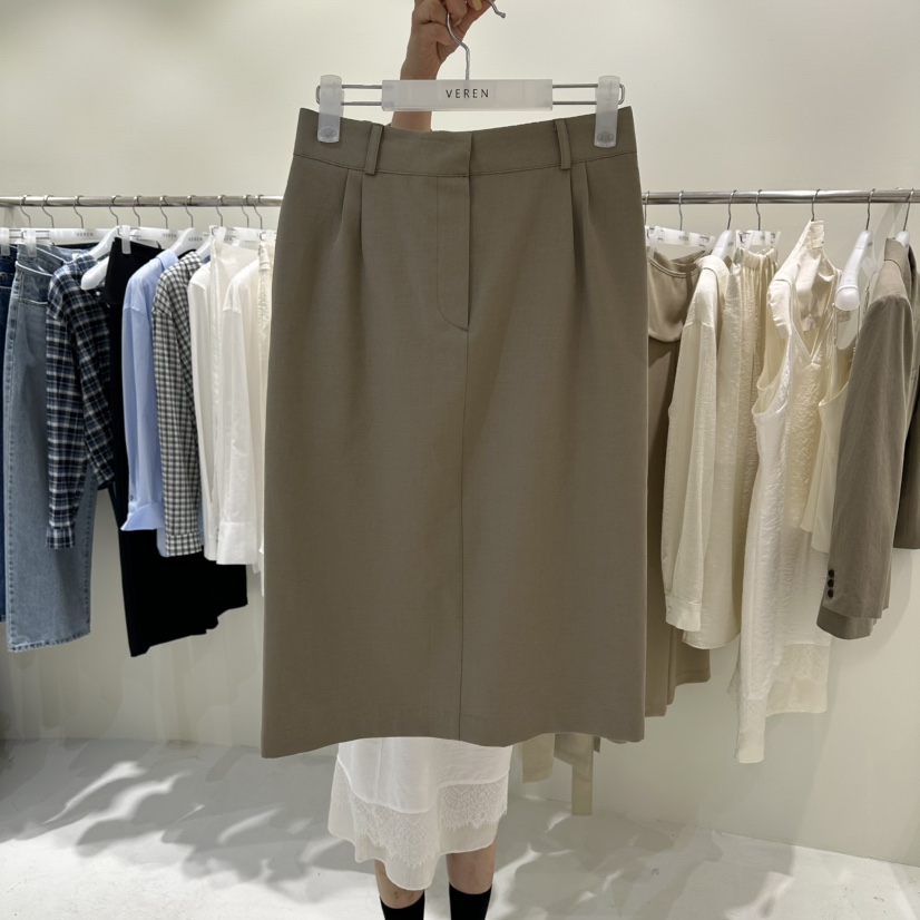 VEREN韓國直郵實拍女士新款時尚熱賣26春夏休閑半身裙中短裙VEREN半身裙/中短裙圖色1