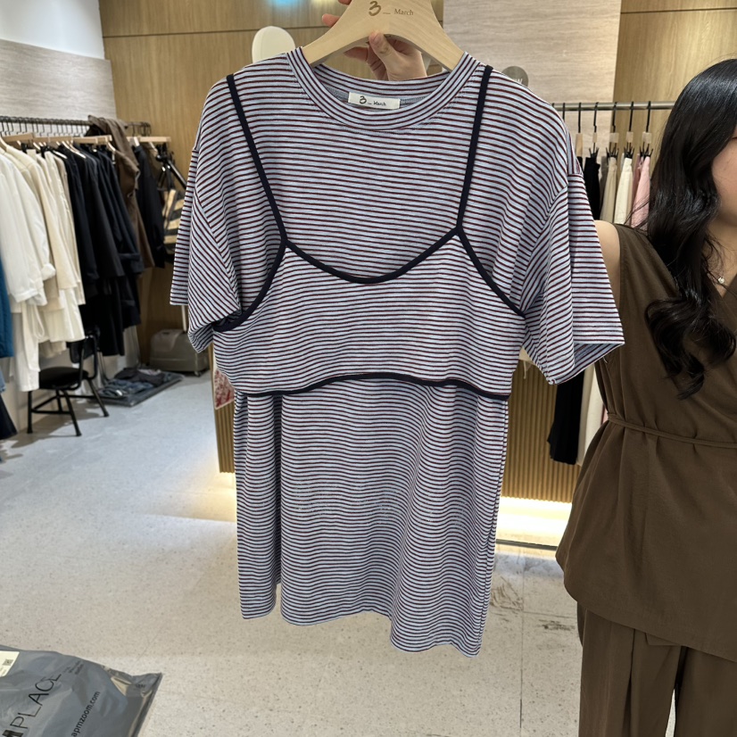 BISHOP/APOINT/3MARCH韓國直郵實拍女裝新款26春夏套裝條紋BISHOP/APOINT/3MARCH套裝圖色2