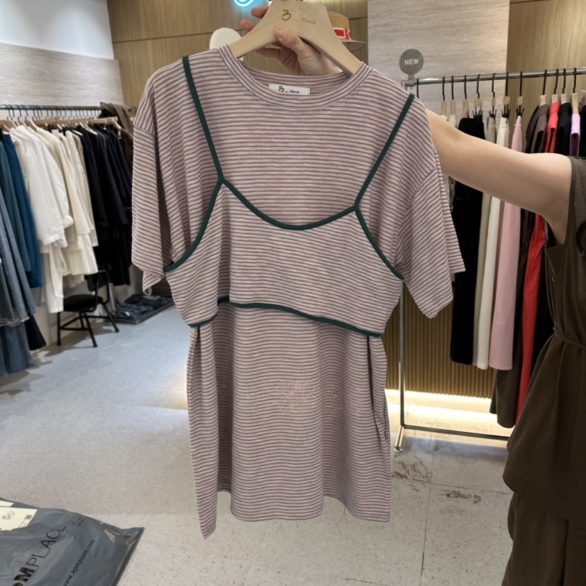 BISHOP/APOINT/3MARCH韓國直郵實拍女裝新款26春夏套裝條紋BISHOP/APOINT/3MARCH套裝圖色4