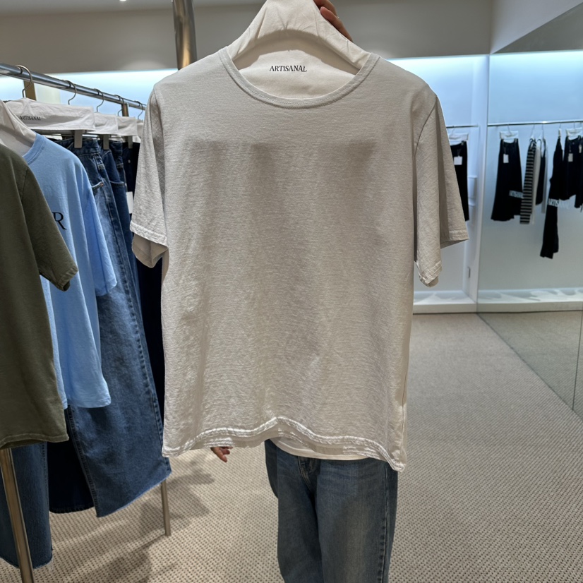 ARTISANAL韓國直郵女裝新款時尚休閑職業推薦熱賣T恤水洗ARTISANALT恤圖色2