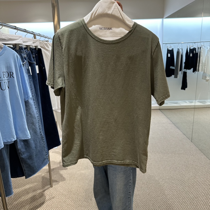 ARTISANAL韓國直郵女裝新款時尚休閑職業推薦熱賣T恤水洗ARTISANALT恤圖色3