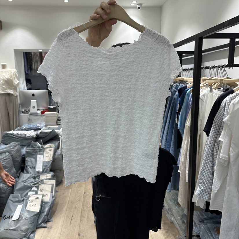 BRUNI/RICOTTA韓國東大門代購女裝新品時尚休閑熱賣職業T恤BRUNI/RICOTTAT恤圖色1