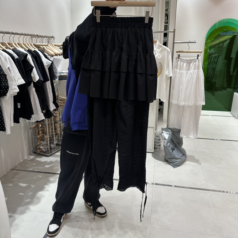 MINI UNNI韓國東大門直郵女士新款熱賣職業推薦休閑褲繡花MINI UNNI休閑褲圖色2