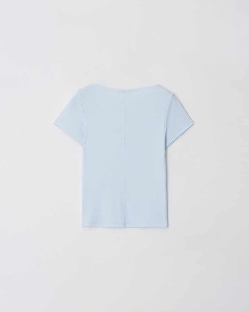 UNDERSTANDING韓國東大門代購女裝新款推薦休閑T恤船領羅紋UNDERSTANDINGT恤