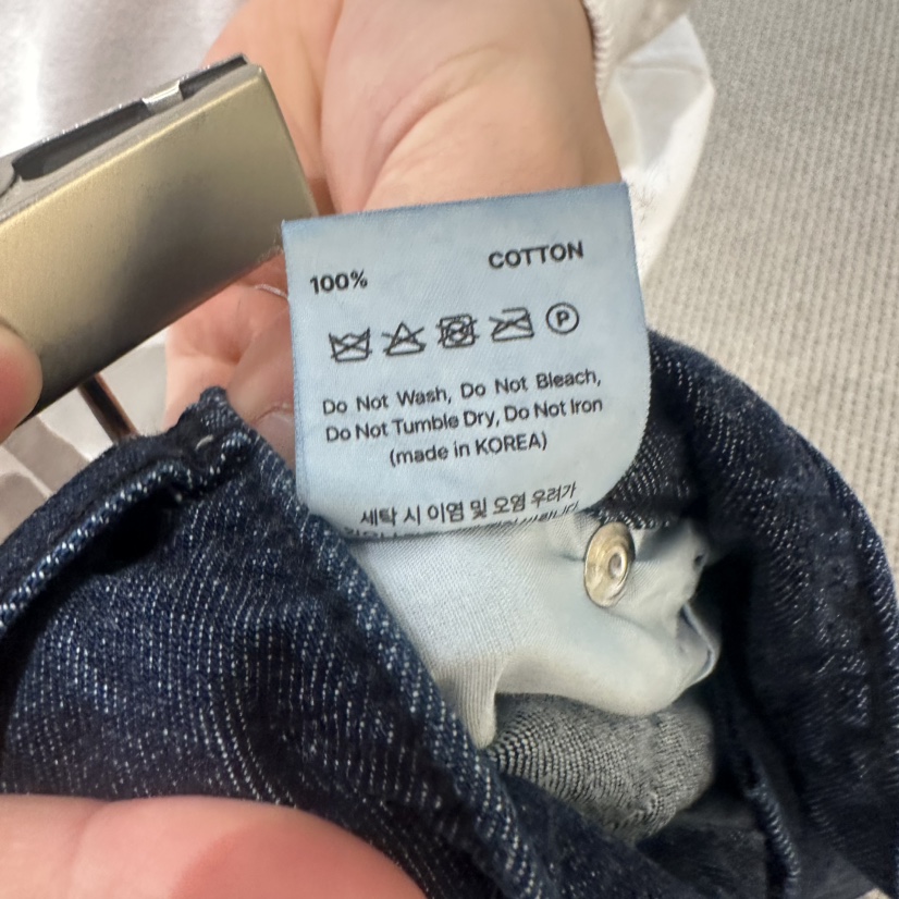 ARTISANAL韓國代購女士新款休閑時尚人氣職業推薦牛仔褲海軍ARTISANAL牛仔褲