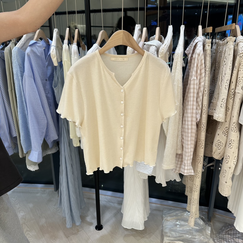 COPINER韓國代購女裝新款26春夏時尚人氣推薦職業熱賣T恤COPINERT恤圖色2