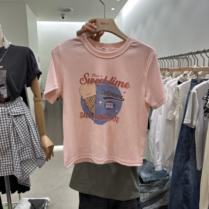 PART3韓國代購女裝新款職業人氣26春夏時尚推薦熱賣休閑T恤Part.3T恤圖色1