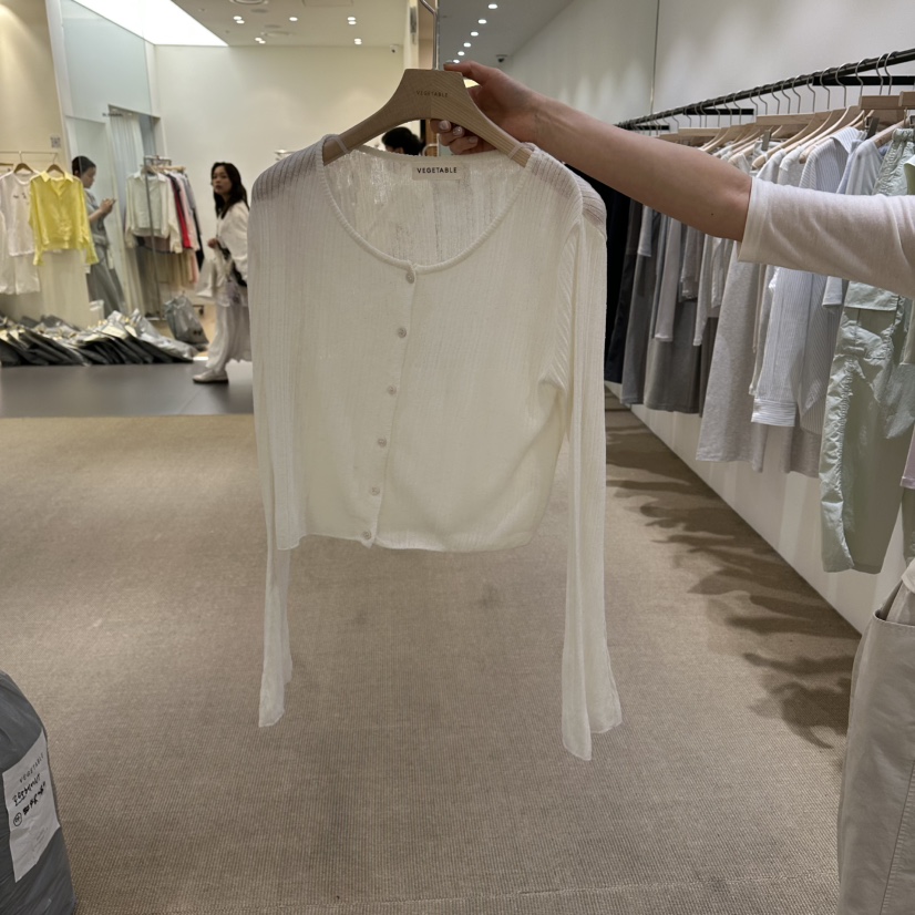 VEGETABLE韓國東大門直郵女裝新品休閑26春夏推薦職業針織衫VEGETABLE針織衫圖色1