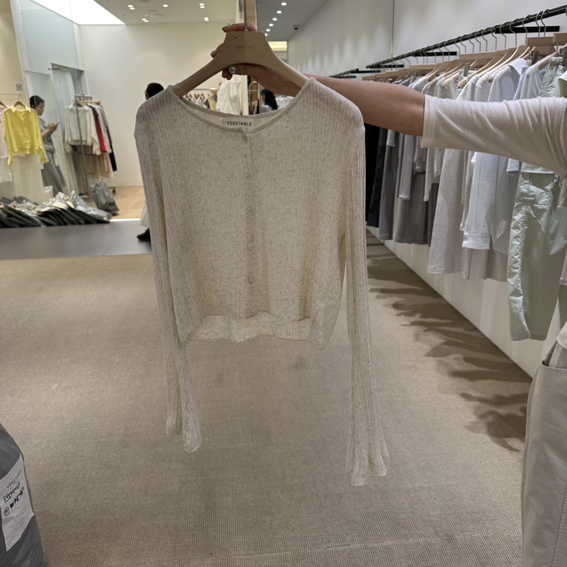 VEGETABLE韓國東大門直郵女裝新品休閑26春夏推薦職業針織衫VEGETABLE針織衫圖色2