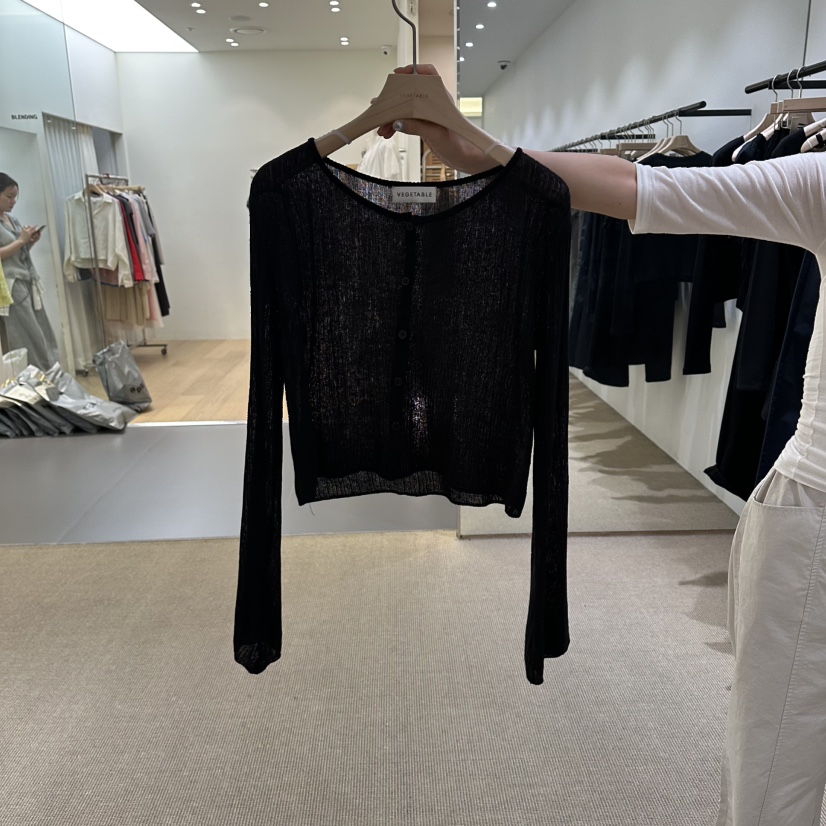 VEGETABLE韓國東大門直郵女裝新品休閑26春夏推薦職業針織衫VEGETABLE針織衫圖色3