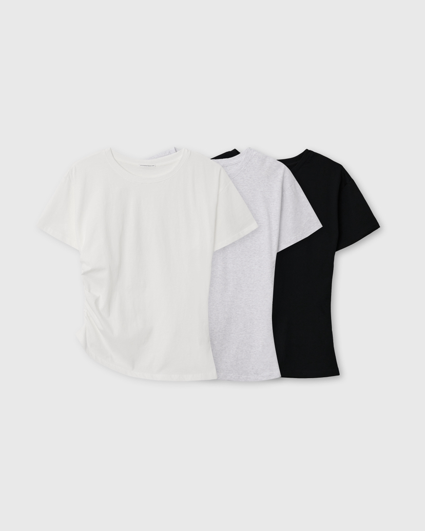 UNDERSTANDING韓國東大門直郵女裝新款休閑時尚26春夏T恤褶皺UNDERSTANDINGT恤