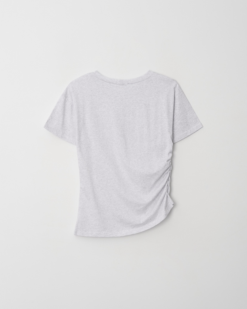 UNDERSTANDING韓國東大門直郵女裝新款休閑時尚26春夏T恤褶皺UNDERSTANDINGT恤